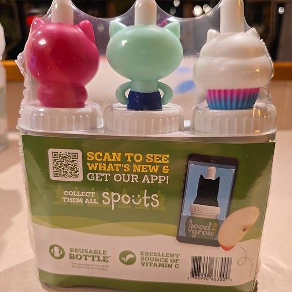 NEW Set 3 Good 2 Grow Juice Topper/Spout Gabby's Dollhouse Cakey Gabby DJ Catnip - Picture 3 of 4